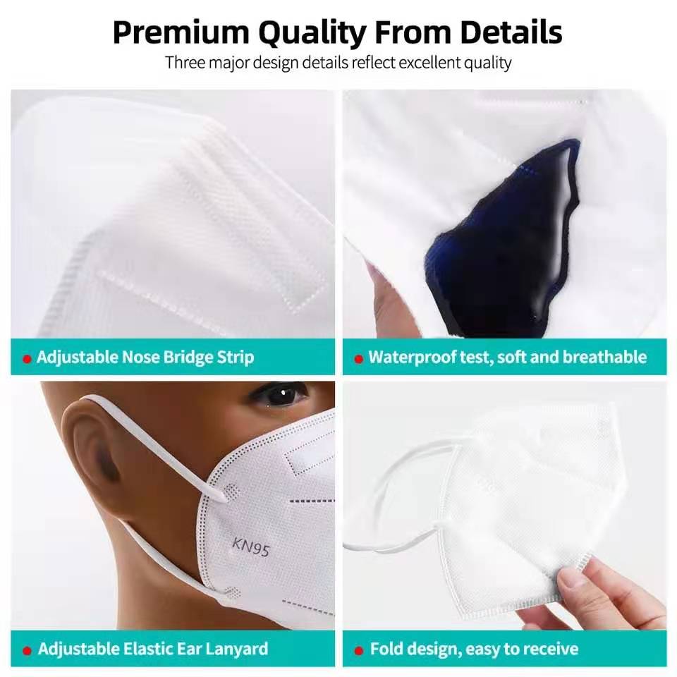 10-100Pcs Adult FFP2 Masks CE  - Disposable Surgical Mask recension och pris